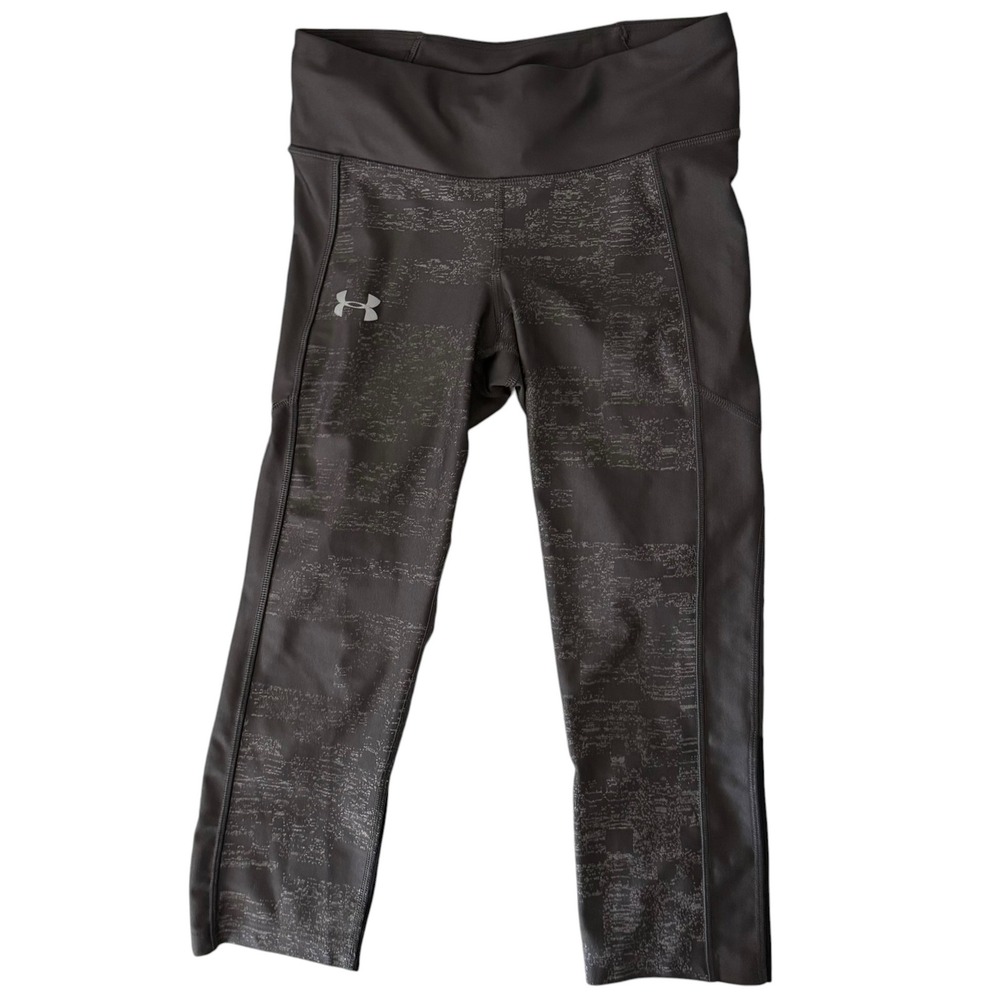 Under Armour HeatGear Compression Leggings Women Small Charcoal Gray Excellent - Picture 4 of 13